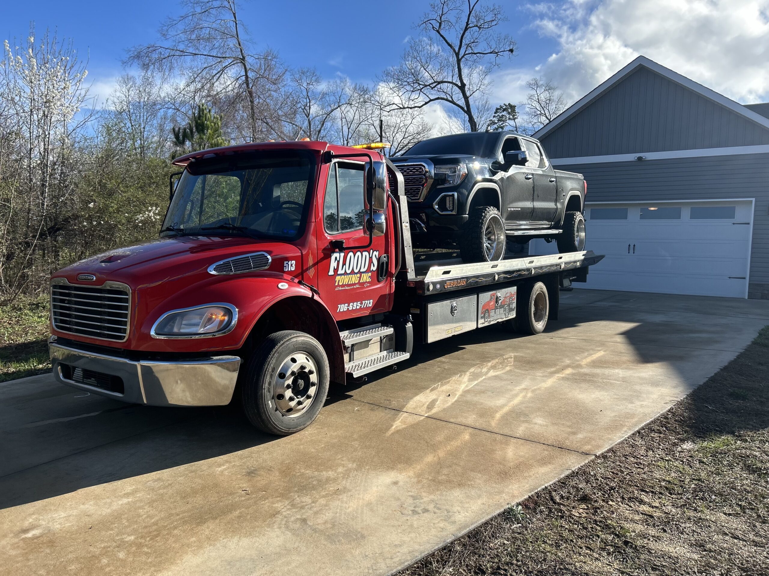 Flood's Towing Light & Heavy-Duty Towing, Light & Heavy-Duty Recovery, and equipment hauling